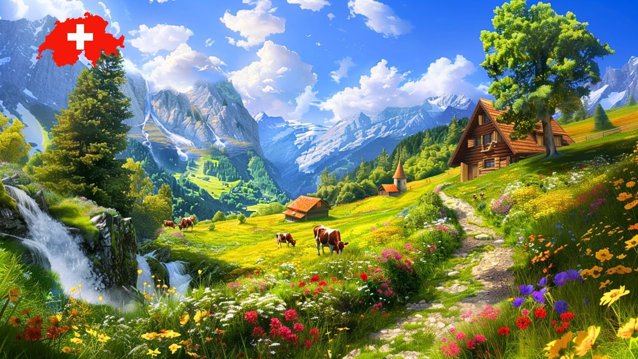 Switzerland Walking Tour 4K 🇨🇭 The Most Beautiful Places in Switzerland