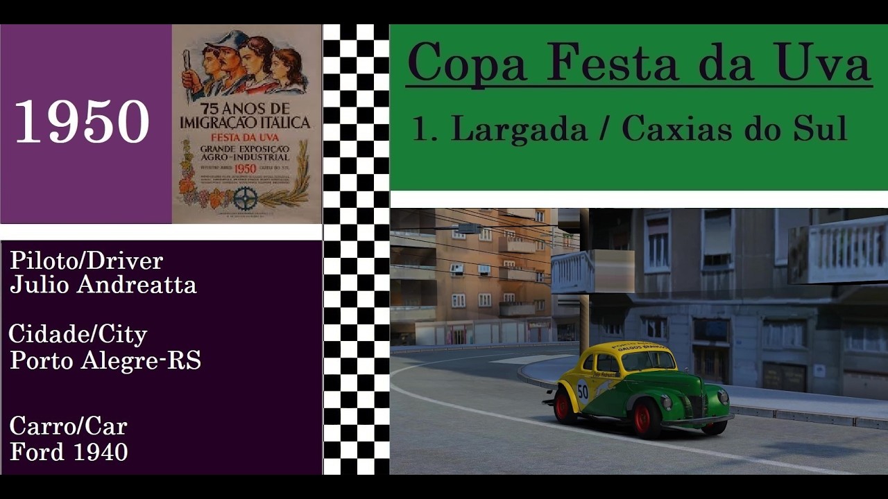 Copa Festa da Uva '50 - Julio Andreatta /  1.Largada / Caxias do Sul