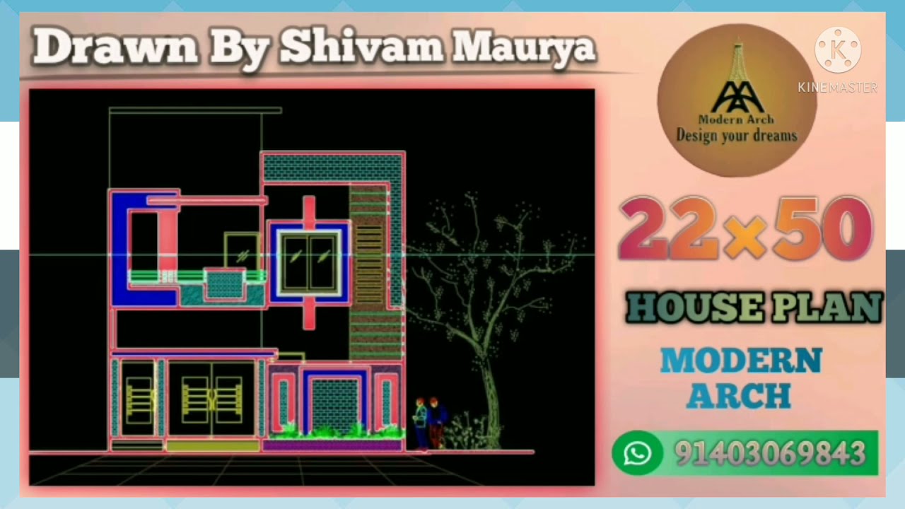 22/50 HOURS PLAN 22/50 plan 22×50 floor Plan 22×50 ghar ka naksha Shop ke sath vastu design