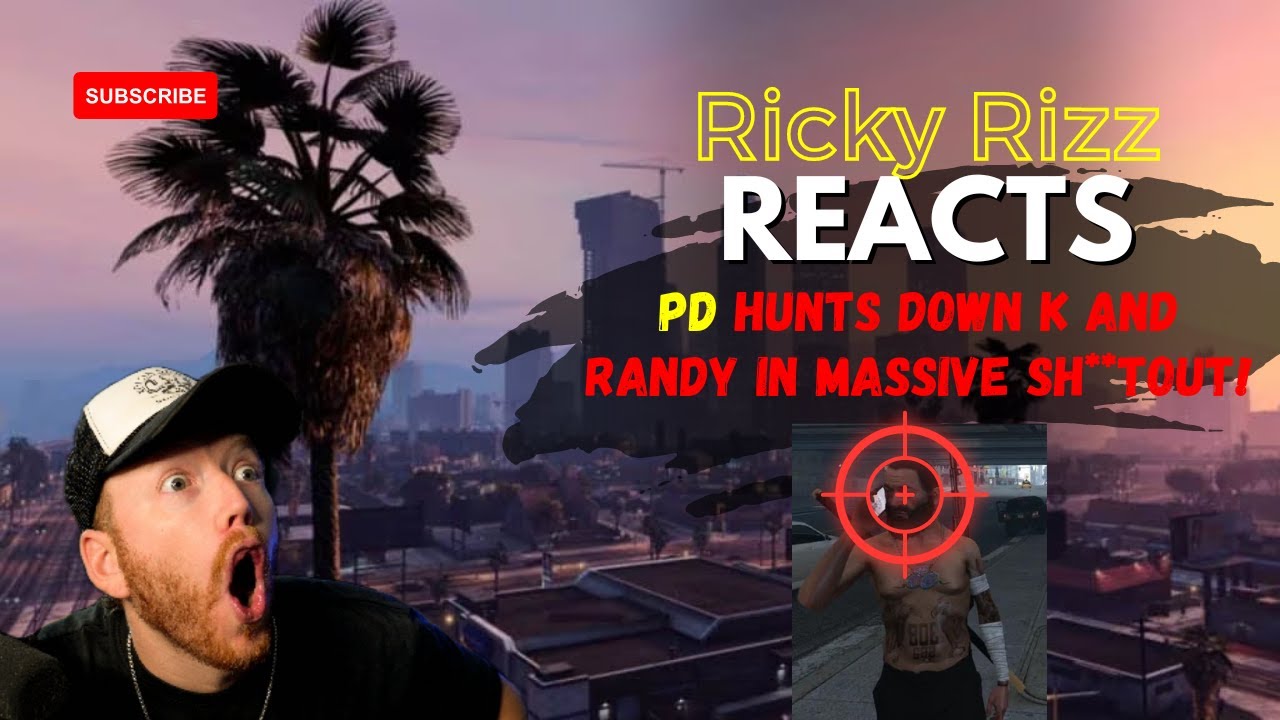 Ricky Rizz Reacts to PD hunting down K and Randy ending in MASSIVE SH**TOUT! 🤯 (Multi POV) #gtarp