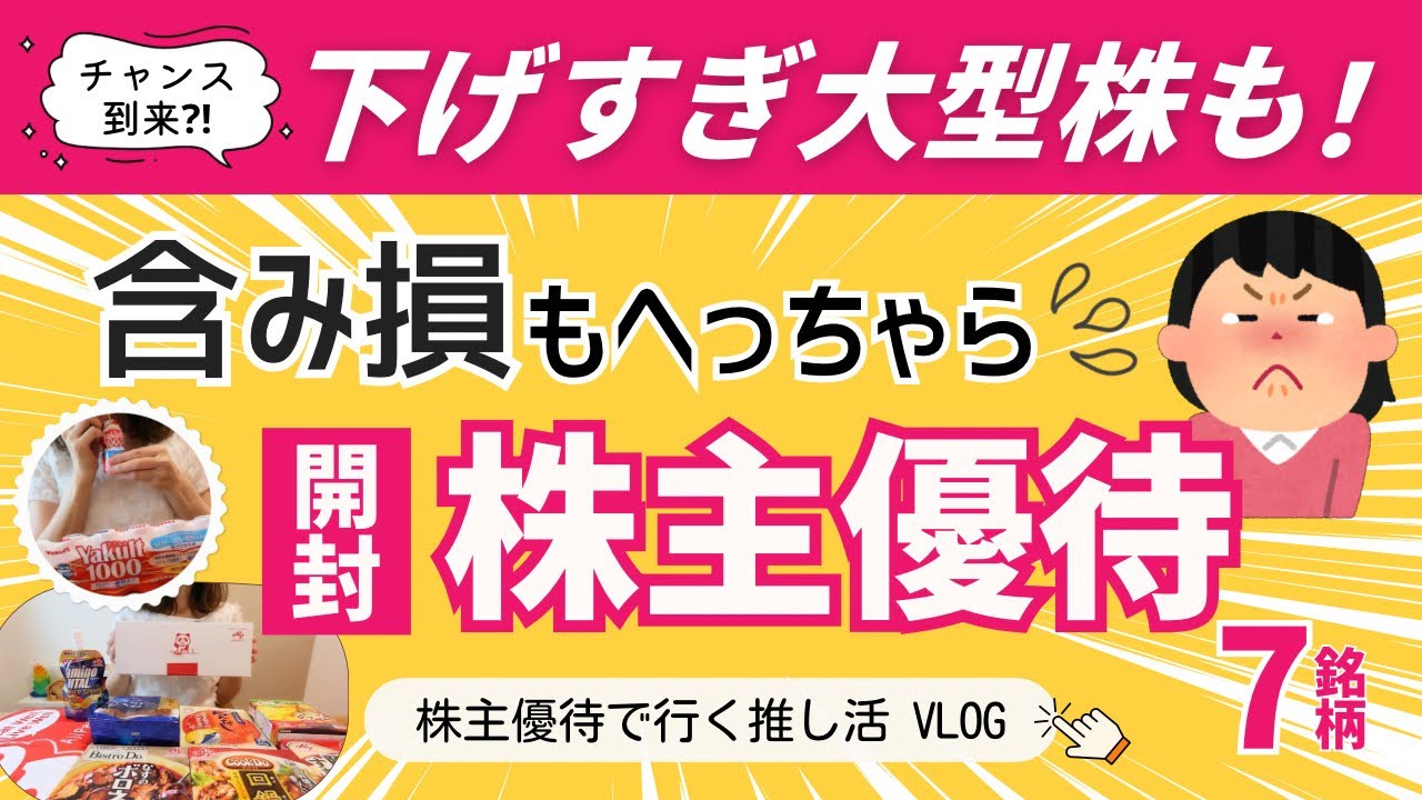 【今買いたい！】下げすぎ大型株｜２万円優待&手渡し優待｜株主優待VLOG