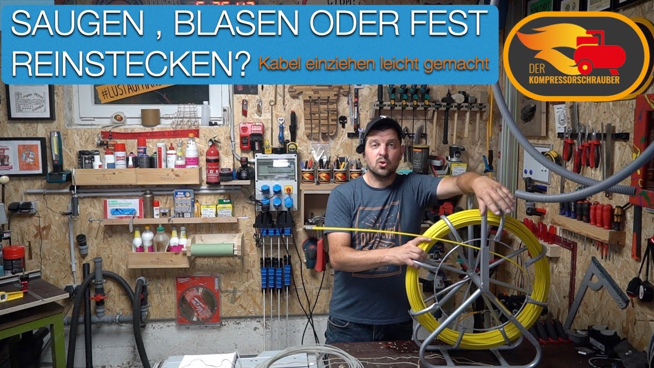 Kabel ziehen leicht gemacht! mit und ohne Profi Werkzeugen!