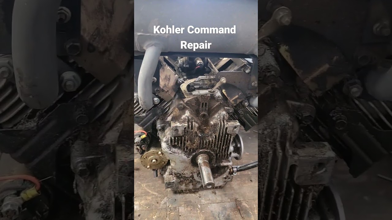 следите за тем, как я устраняю утечку масла на газонокосилке Kohler Command #газонокосилка с нуле...
