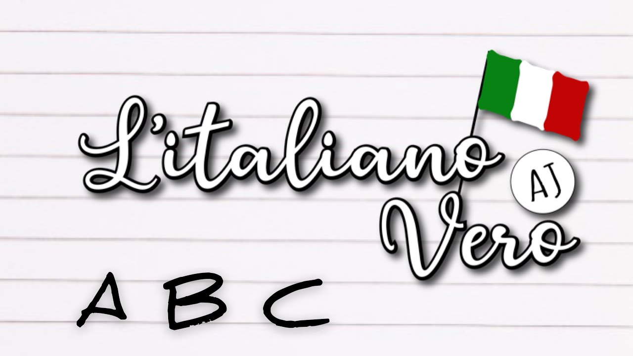 تعلم اللغة الايطالية من الصفر- الحروف الايطالية  Impariamo l’Italiano da zero