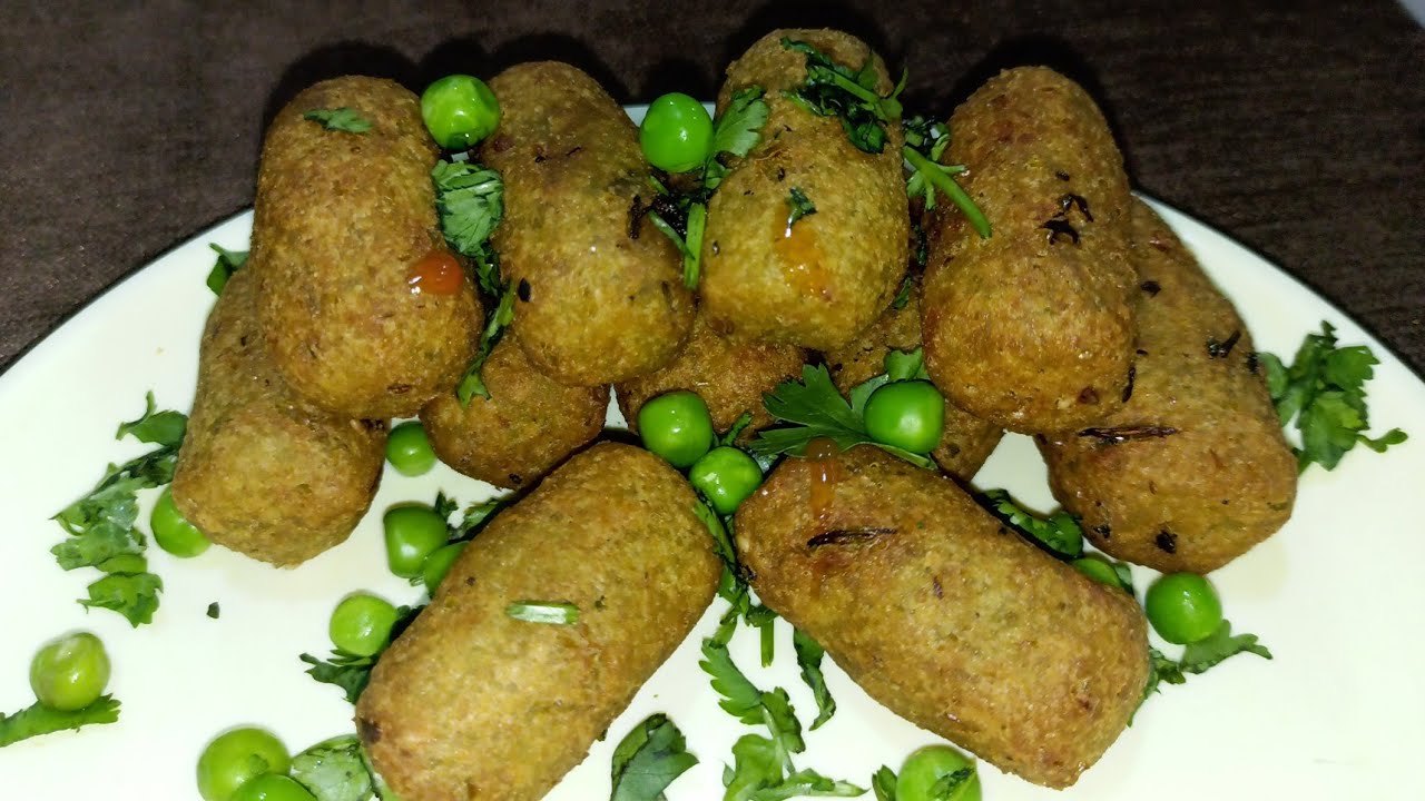 V-250.Green peas nuggets |  बाहर से जंक फूड लाना भुल जाओगे जब ये घर् में बनेगा