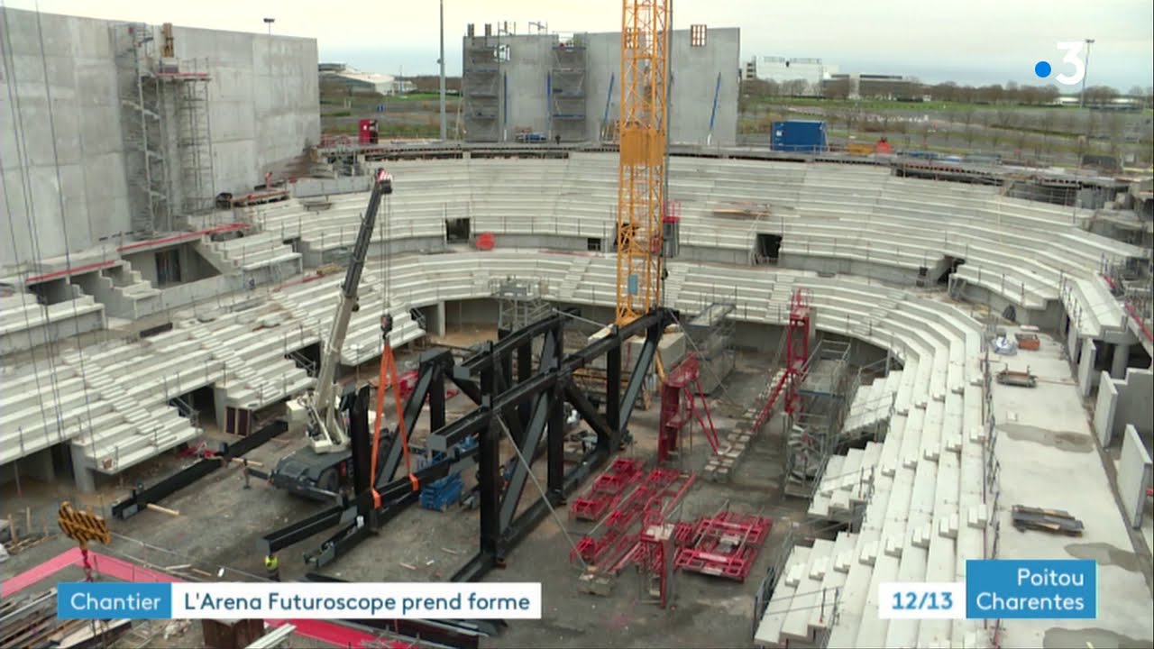 Chantier Arena-Futuroscope - point d'étape sur le chantier