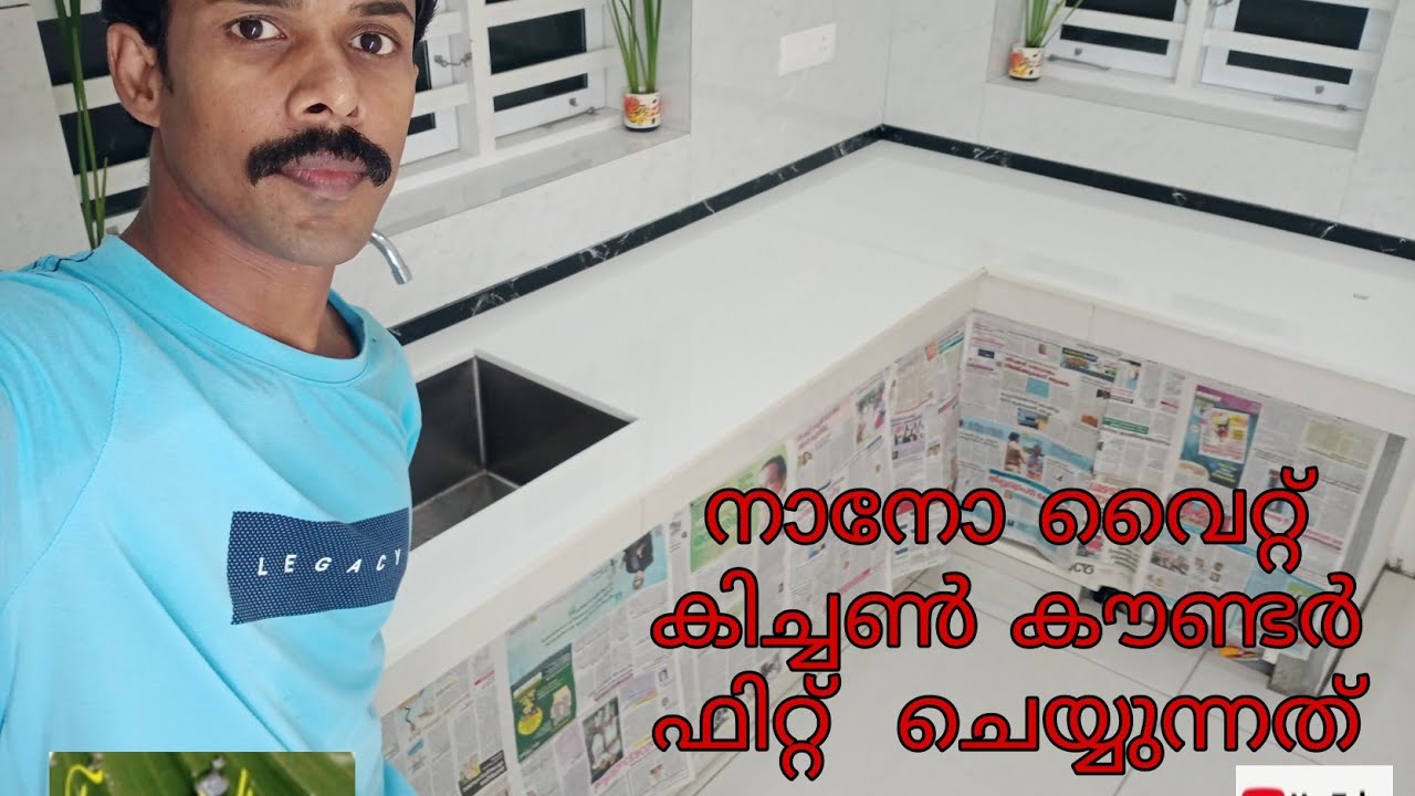 Nano white kitchen counter work #shorts