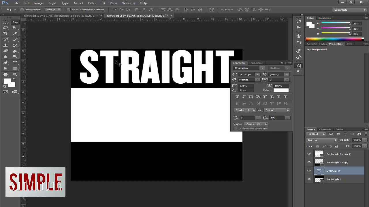 Create The Straight Outta Compton Logo in Photoshop