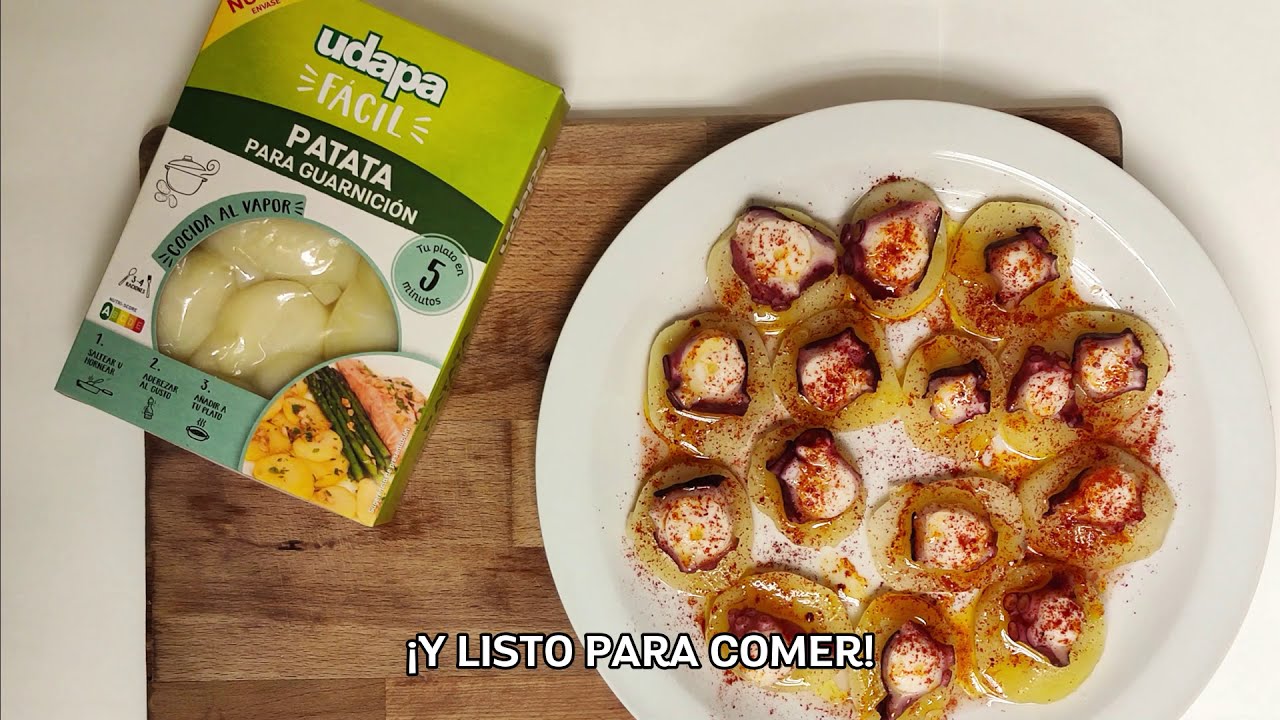 Como hacer una tapa de pulpo con patatas | Udapa F&aacute;cil