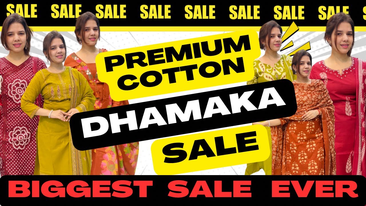 Premium cotton dhamaka Sale😱 |Upto 50% off |S to 2XL |☎️7060550902 