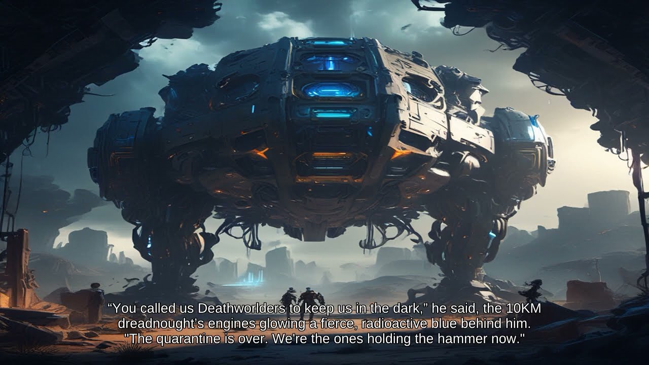 When the Stars Went Dark, Humanity’s 10KM Dreadnoughts Brought the Thunder of a Dead Sun.