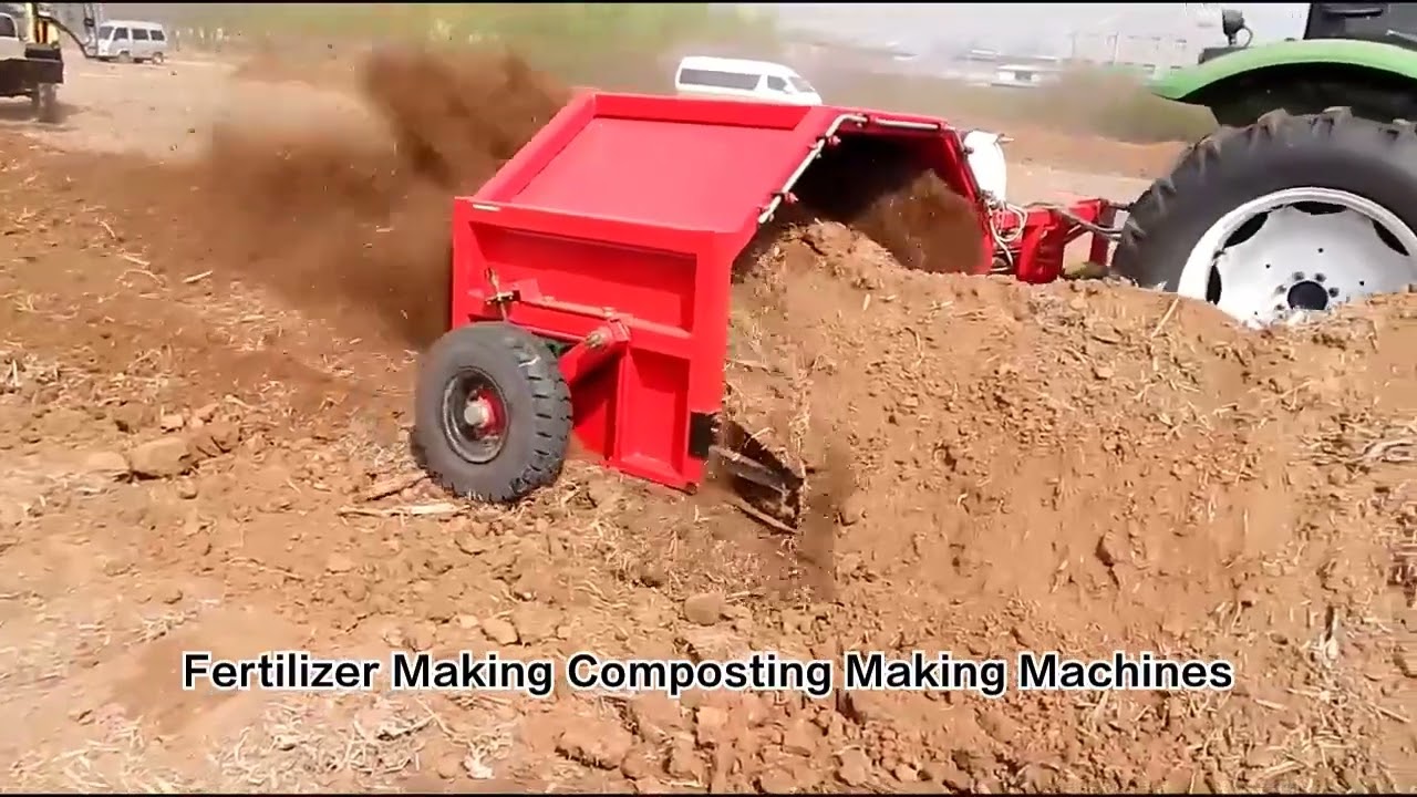 Tractor Compost Turner with Water Tank | Best Manure Turning Solution!