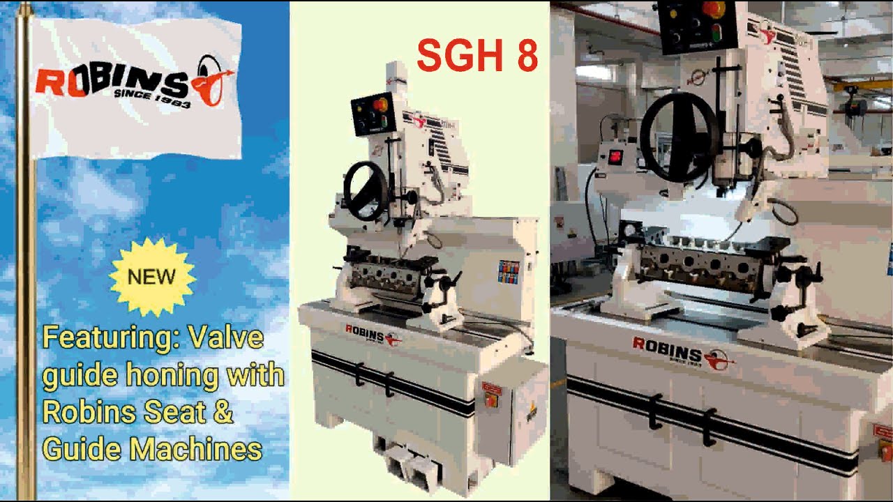 Seat and Guide Machines with Guide honing featured | Robins Machine | #robinsmachines  #SGH8