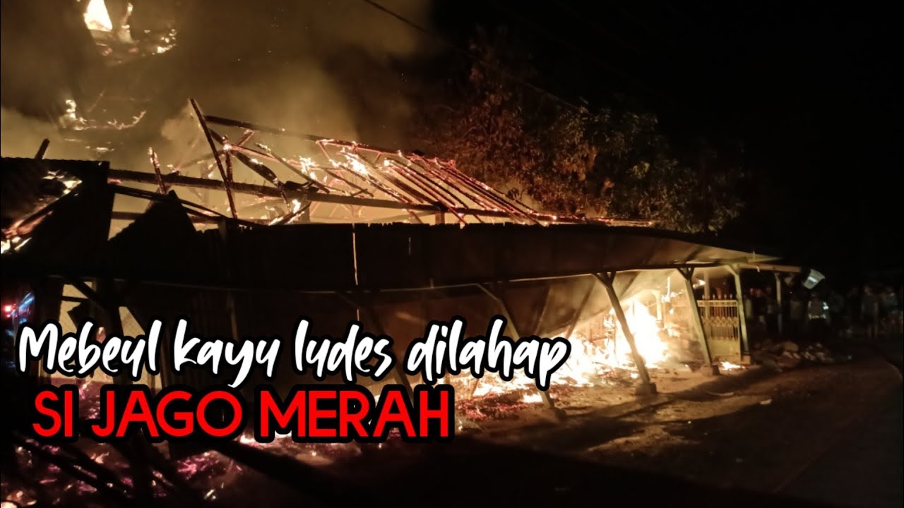 Mebeul kayu ludes dilahap si jago merah
