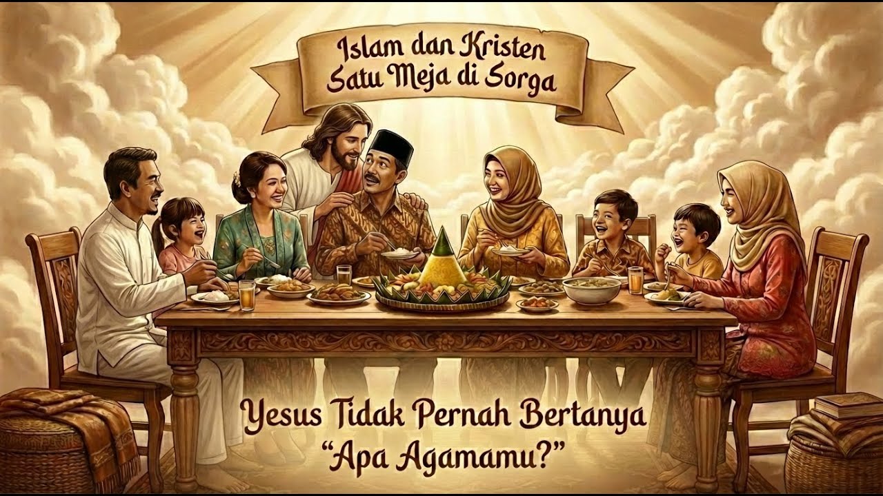 Islam dan Kristen Satu Meja di Sorga. Yesus Tidak Pernah Bertanya "Kamu Agama Apa?" [Durasi: 1 Jam]