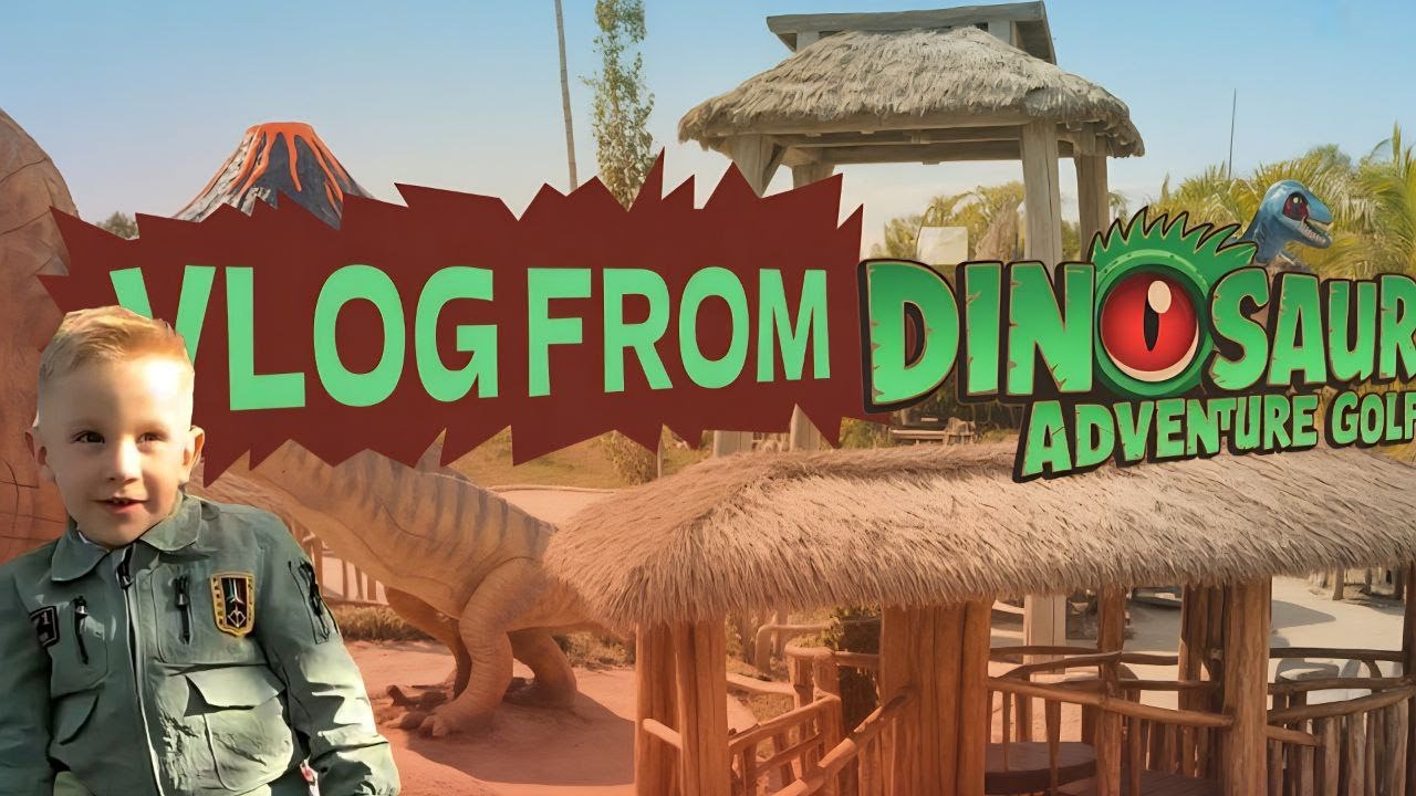 DINOSAUR ADVENTURE GOLF VLOG 🦕 AMAZING MINI GOLF FUN