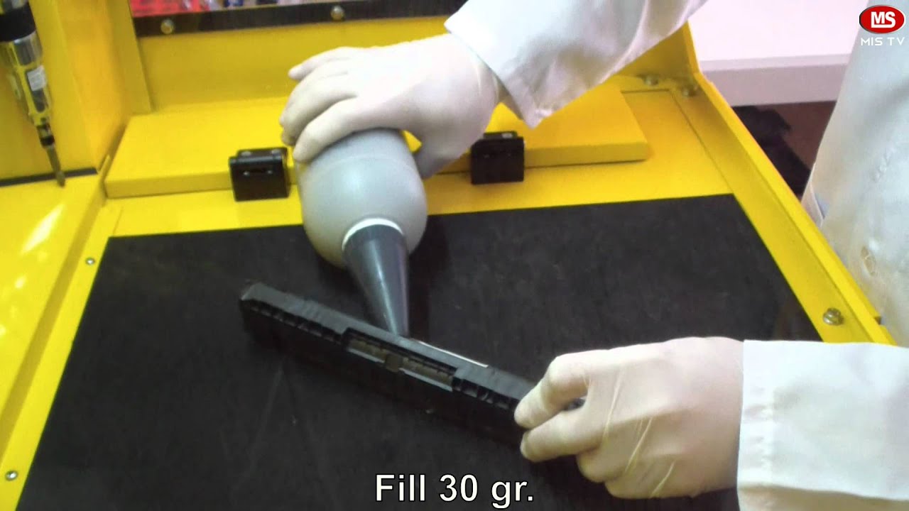 How to refill HP CE310 Black toner cartridge