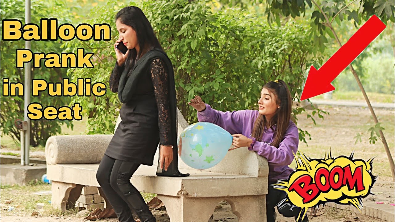 Popping Balloons Prank On Cute Girls@crazycomedy9838