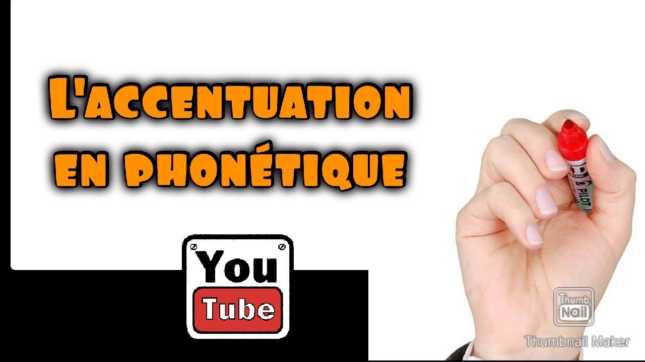 L'accent graphique en phonétique بالعربية بالتبسيط