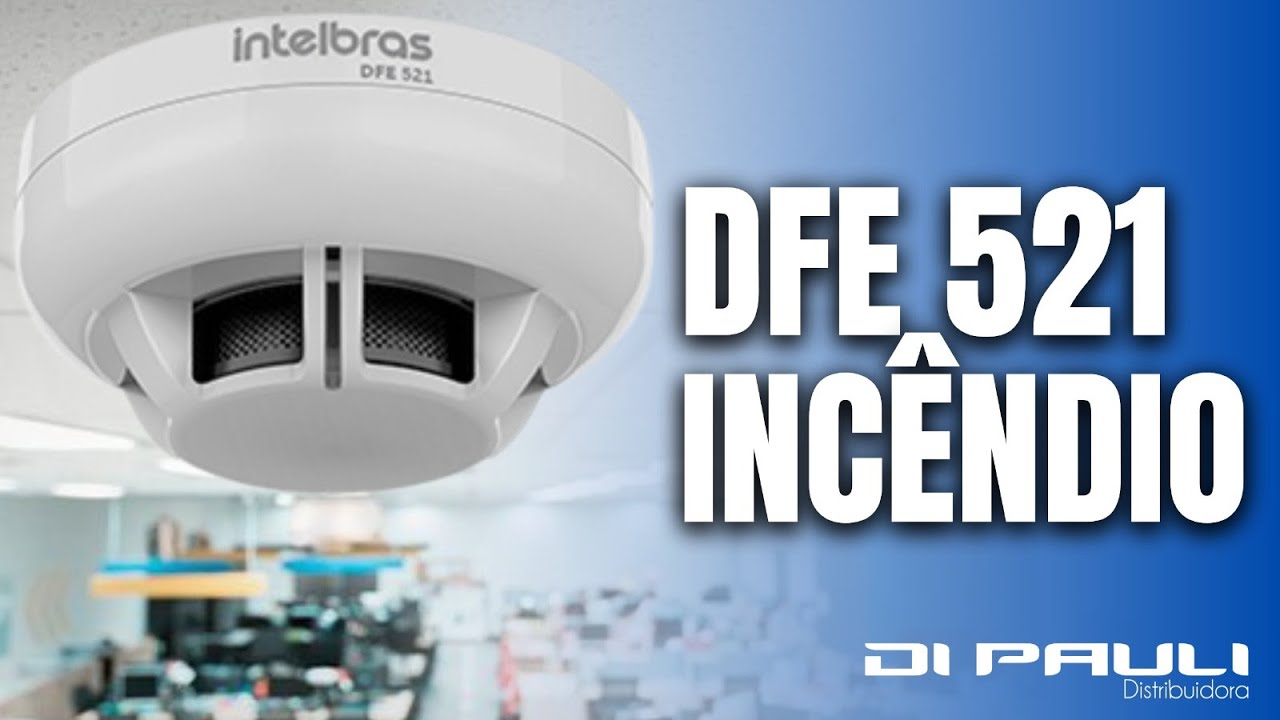 DETECTOR DE FUMAÇA ENDEREÇÁVEL DFE 521 ACOMPANHA BASE INCÊNDIO INTELBRAS | Di Pauli Review Técnico