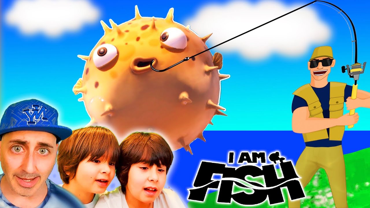 Nos ATRAPA el PESCADOR!! El PEZ GLOBO en I am FISH con Dani y Evan cap. 8