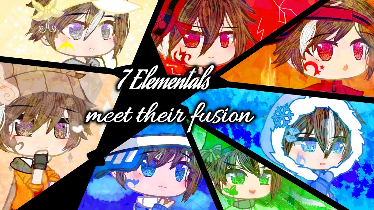 7ELEMENTALS MEET THEIR FUSION  || 7ELEMENT BERTEMU DENGAN FUSHION MEREKA||GACHA BOBOIBOY||GACHA CLUB