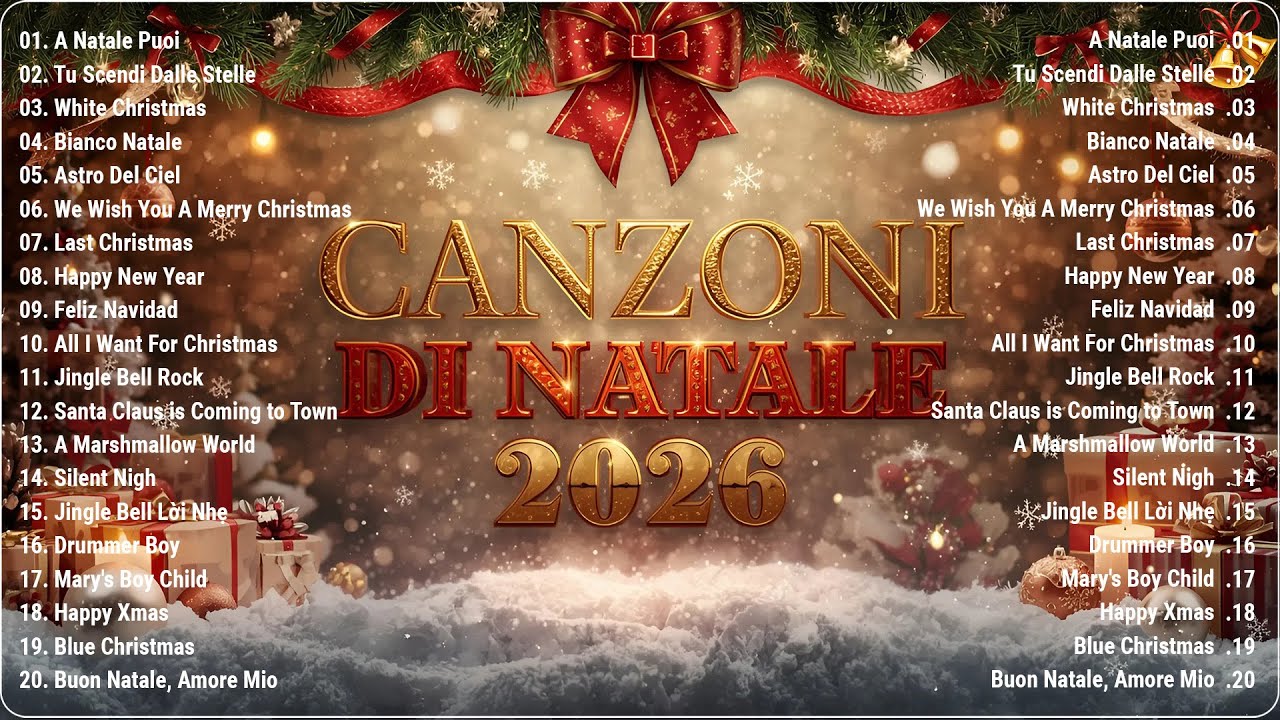 🎄 CANZONI DI NATALE 2026 ❄️ The Best Italian & International Christmas Classics