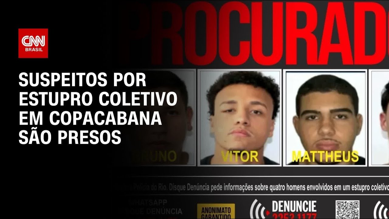 Estupro coletivo em Copacabana: suspeitos s&atilde;o presos pela pol&iacute;cia no RJ | BASTIDORES CNN