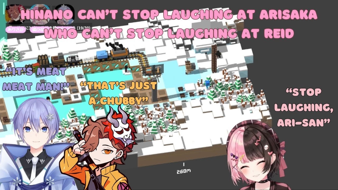【ENG SUB】Hinano & Arisaka Laughing at Reid's MeatMeatMan【 Tachibana Hinano / Vspo! 】