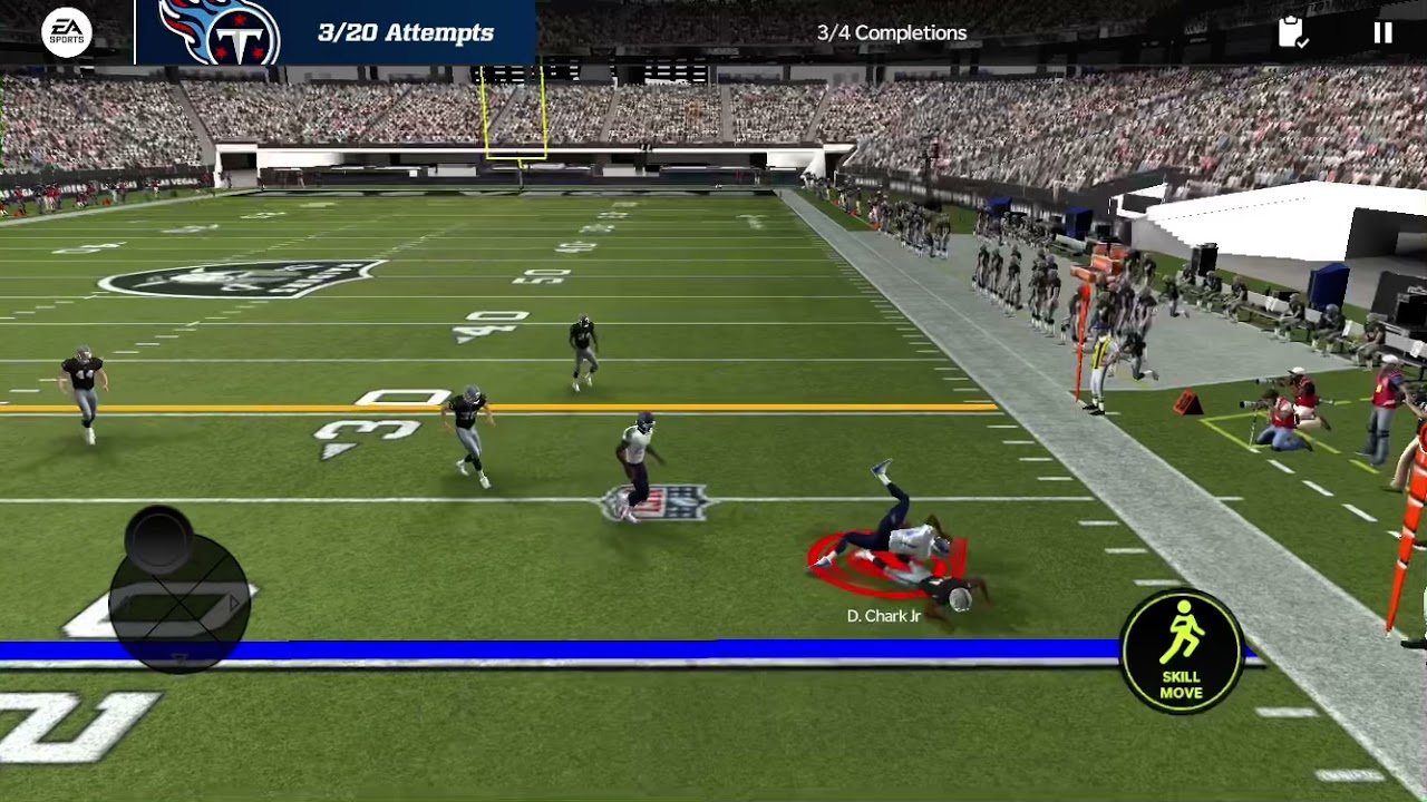 Madden 22 Mobile Gameplay All Curls Short Pass iOS