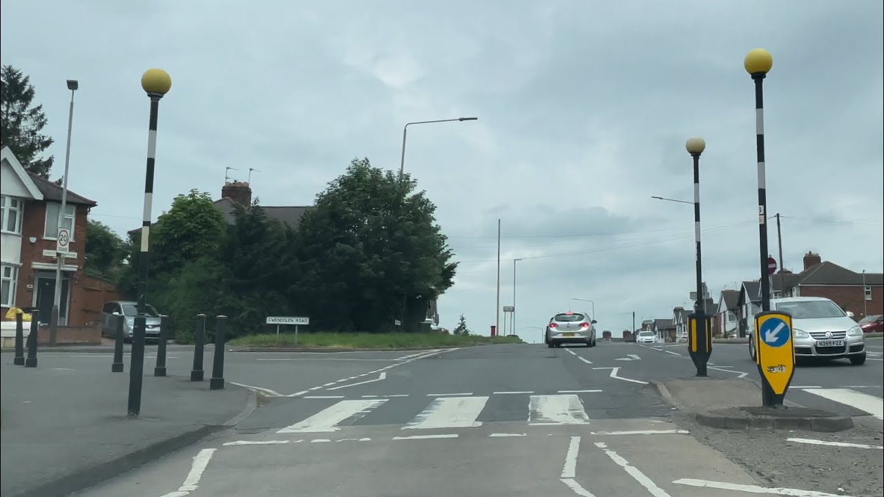 Driving along the A6030 Stoughton Drive/Wakerley Road in Leicester - 19/05/23 // dashcam footage