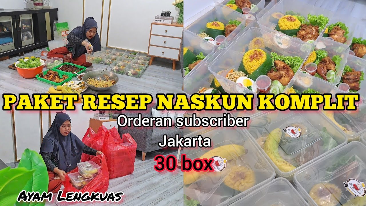 PAKET RESEP KOMPLIT NASKUN 30 BOX HARGA 40 RIBUAN