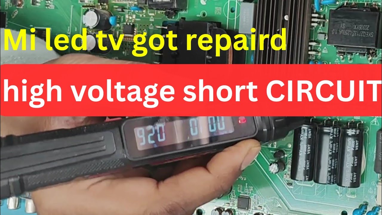 How to repair MI LED TV L50M5-5AIN Not Turning ON After High Voltage | Short Circuit Repair Solution