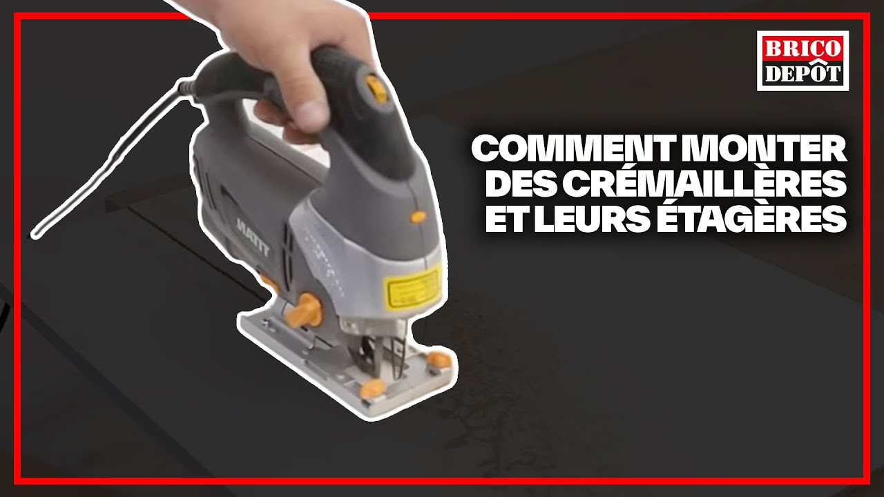 Comment monter des cr&eacute;maill&egrave;res et leurs &eacute;tag&egrave;res murales - Brico D&eacute;p&ocirc;t