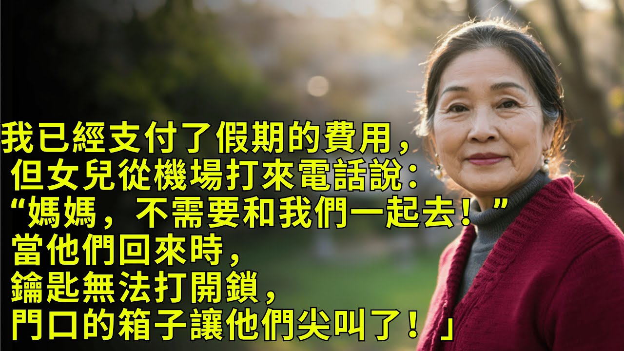 【真實故事】我付錢讓全家去度假，女兒卻說：「妳不用來了！」回家時，他們被門口的箱子嚇得尖叫！｜母親的智慧與反轉人生