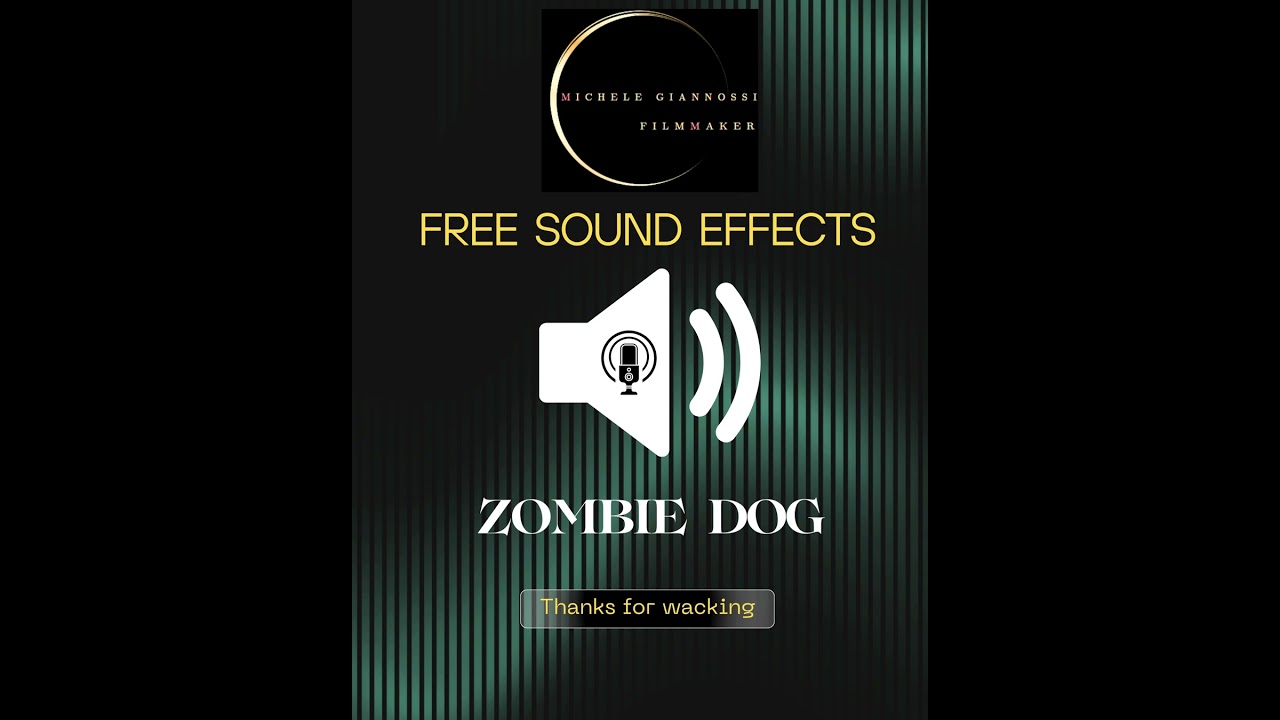 ZOMBIE DOG - CANE ZOMBI #zombie #zombiedog  #freesoundeffects  #effettisonori  #soundeffects #sound
