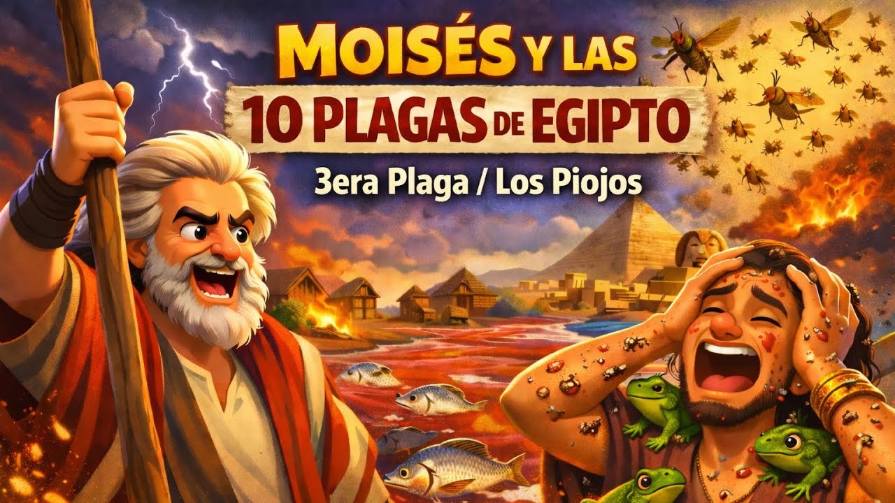 Moises Y Las 10 Plagas De Egipto.   3era Plaga / Los Piojos