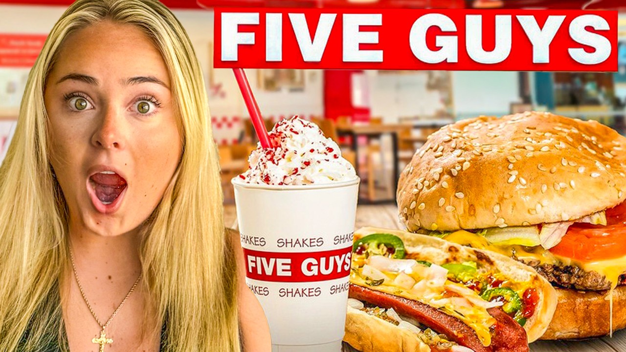 TESTAR HELA FIVE GUYS MENY!!!