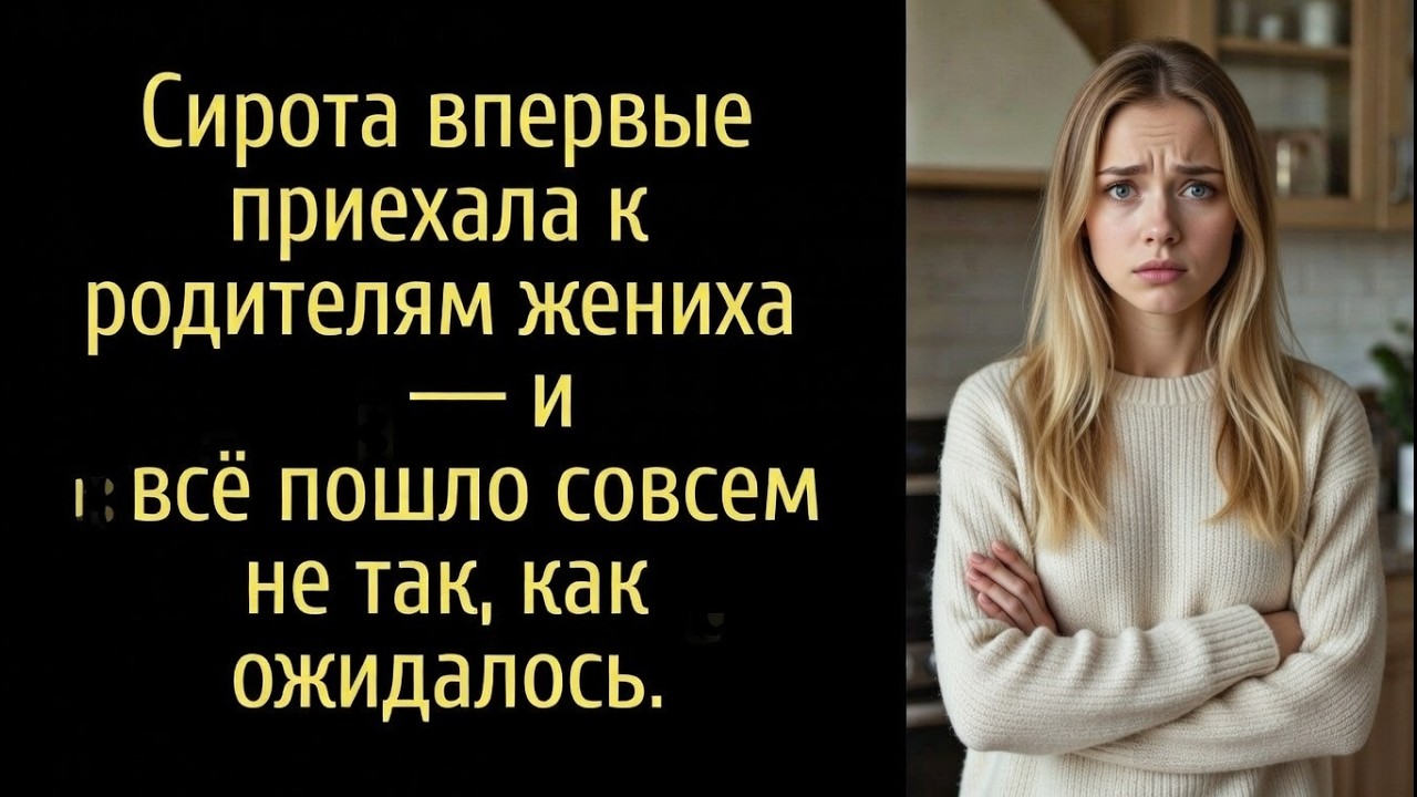 Сирота впервые приехала к родителям жениха — и всё пошло совсем не так, как ожидалось.