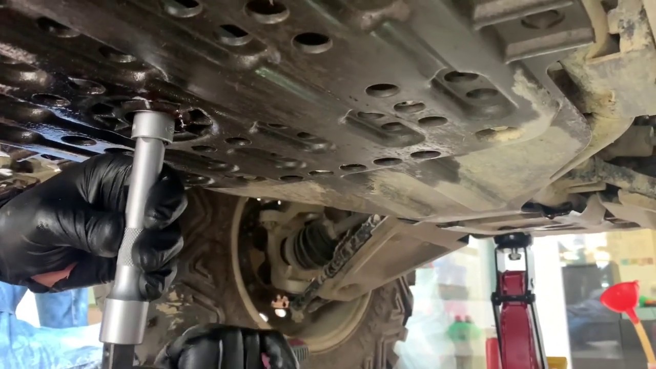 Oil change Kawasaki BruteForce