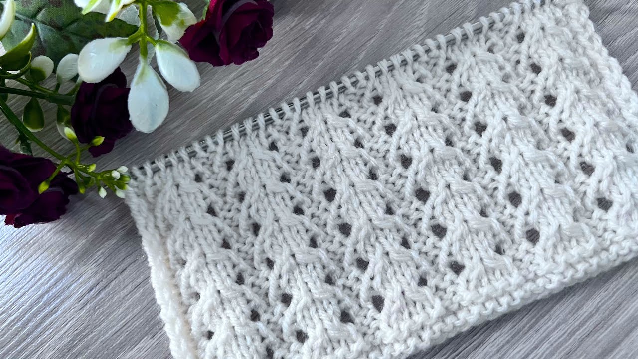 САМЫЙ КРАСИВЫЙ узор для вязания, который вы когда-либо видели!! :D