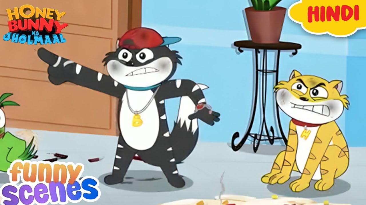 Honey Bunny Funny Scenes | Cartoon For Kids | Compilation - 05 | बच्चो की कहानियां | YO Kids Masti