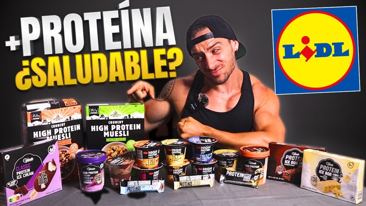PROBANDO los PRODUCTOS PROTEICOS de LiDL ¿SÓN REALMENTE SALUDABLES? 🍕Cata Proteica #1🍕