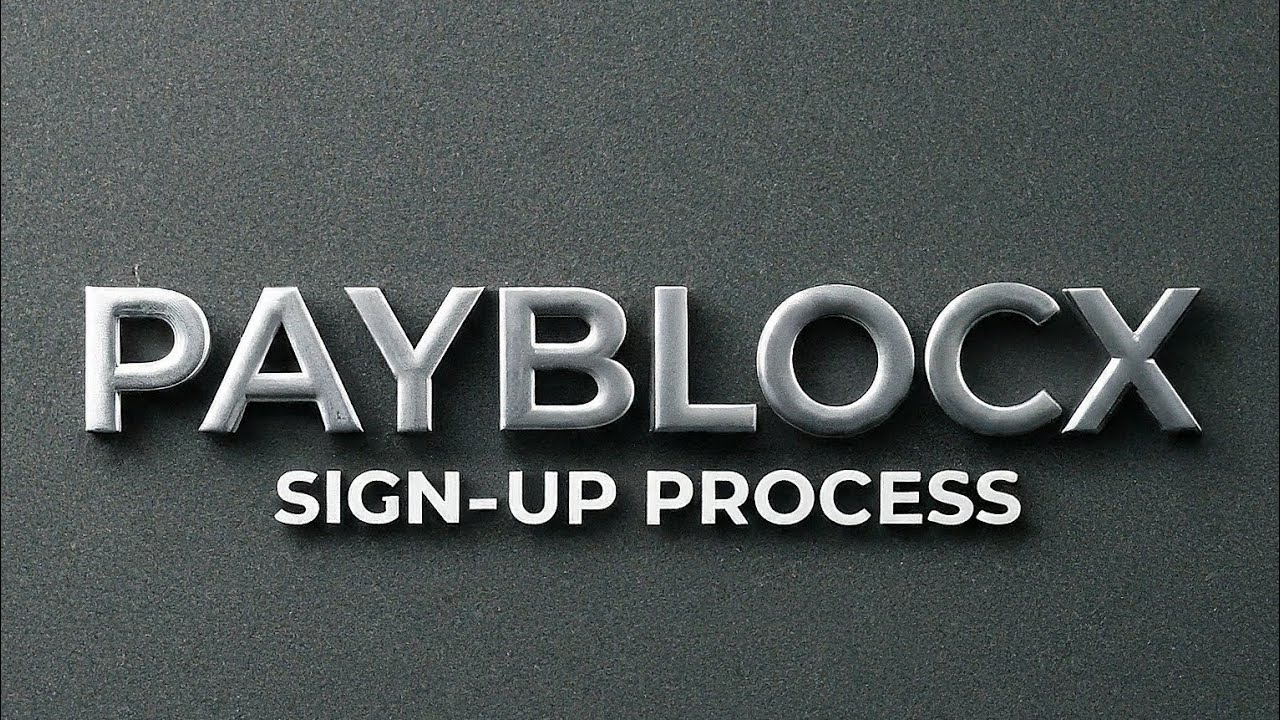 Payblocx Sign-Up Tutorial: Quick & Easy Registration