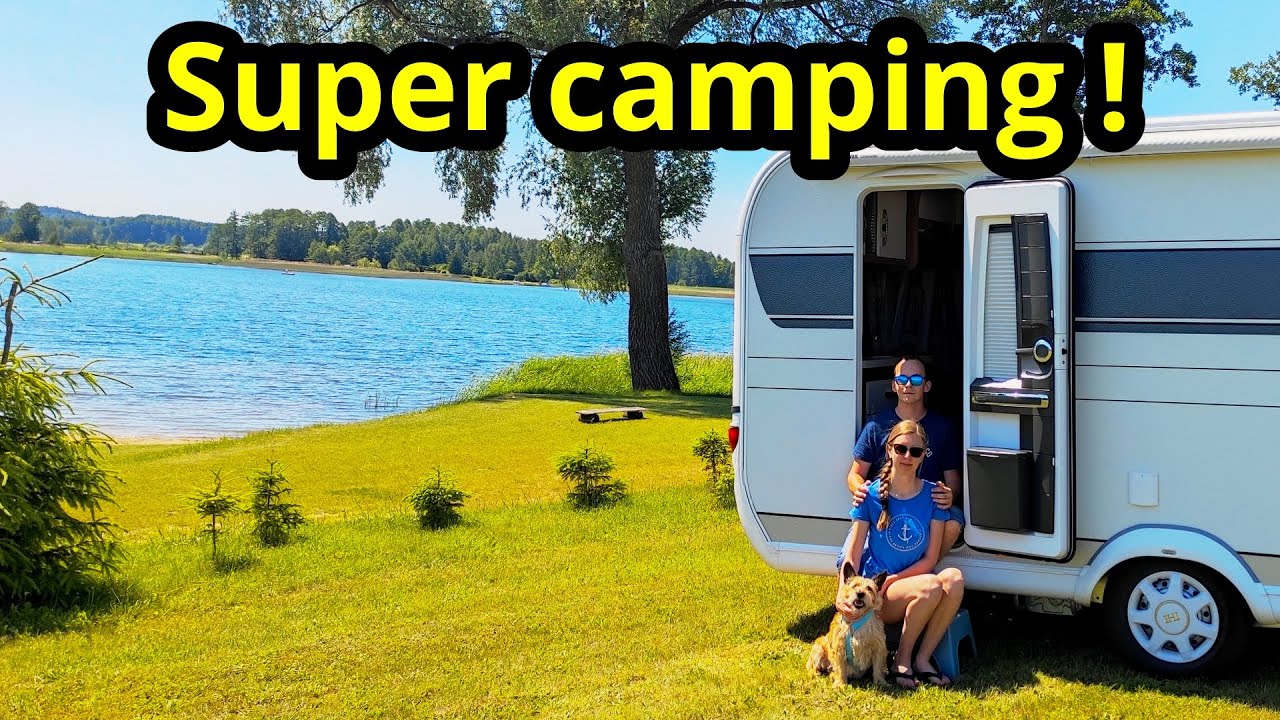 Super girlandy na campingu Sun Bila! Spędzamy czas w przyczepie campingowej Hobby | Mazury 2021 #13