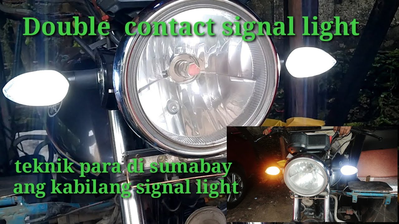 how to install double contact signal light