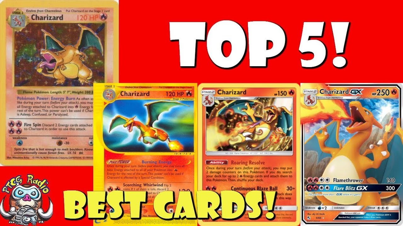 The Top 5 Charizard Pokemon Cards Ever!