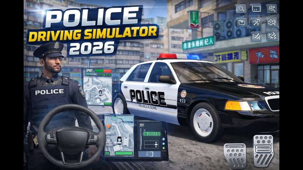 Police Driving Simulator 2026 – Open World City Patrol 3D | iOS / Android Gameplay