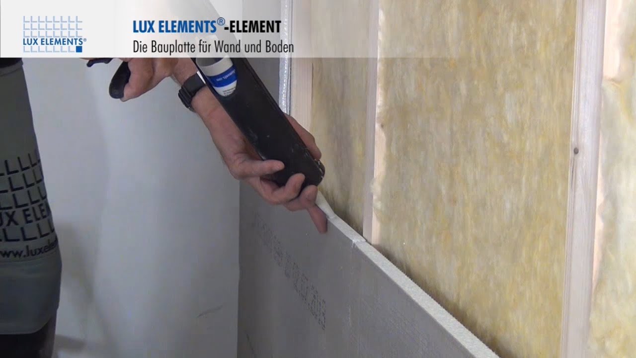 LUX ELEMENTS Montage: Bauplatte ELEMENT auf Holzst&auml;nderwerk