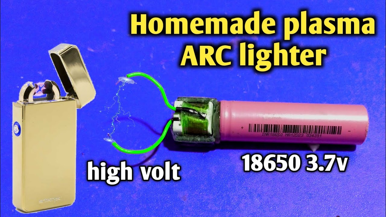 Plasma ARC lighter | how to make an arc lighter | homemade plasma lighter | flameless lighter